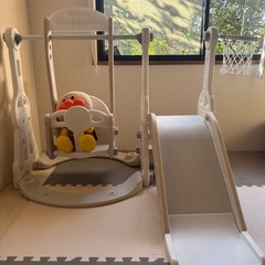 滑り台＆ブランコ＆バスケットゴールの画像