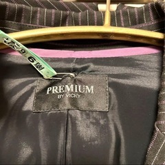 PREMIUM by VICKY ストライプ　スーツ スカート セット　サイズ1の画像