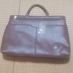茶色のハンドバッグ(未使用)の画像