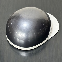 バイク　半ヘルメット　半帽　　半ヘル　ヘルメット　
シルバーの画像
