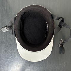 バイク　半ヘルメット　半帽　　半ヘル　ヘルメット　
シルバーの画像