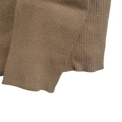 WILLSELECTION ベージュリブ編み長袖ニットの画像