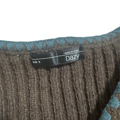 Dazy リブ編み カーディガン Sサイズの画像