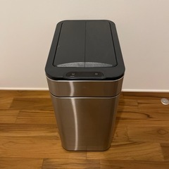 【美品】自動開閉ステンレスゴミ箱 maxshare　50L シルバー 元値9,500円の画像