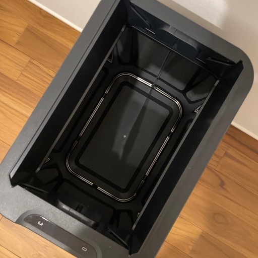 【美品】自動開閉ステンレスゴミ箱 maxshare　50L シルバー 元値9,500円