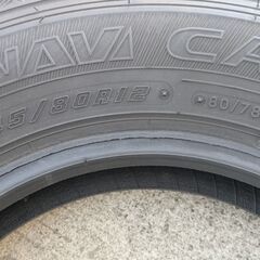 工賃込み　２０２３年製冬タイヤ１４５／８０Ｒ１２ＬＴ（８０／７８Ｎ）軽トラ軽バン専用　４本セットの画像