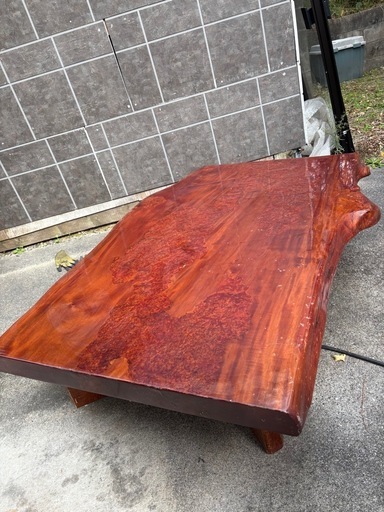 座卓 無垢材 テーブル 光沢仕上げ