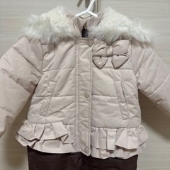 【びひん美品】女の子　スノーウェア　90センチの画像