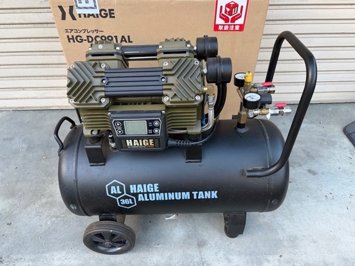HIGE エアーコンプレッサー 36L HG-DC991AL
