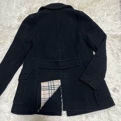 【美品】BURBERRY LONDON ブルーレーベル Pコート ブラックの画像