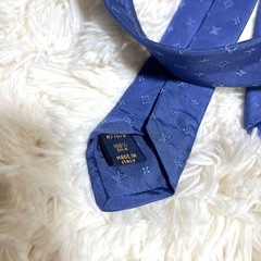 【現行品】ルイヴィトン ネクタイ モノグラム ネイビーの画像