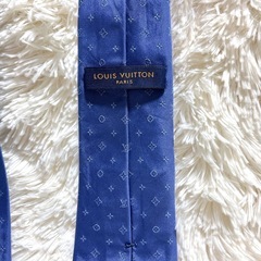 【現行品】ルイヴィトン ネクタイ モノグラム ネイビーの画像