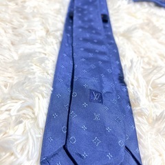 【現行品】ルイヴィトン ネクタイ モノグラム ネイビーの画像
