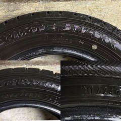 C-40 タイヤ 中古 DUNLOP STUDLESS WINTER MAXX WM02 165/65R14 24年製の画像