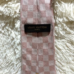 【ダミエ柄】LOUIS VUITTON ルイヴィトン ネクタイ ダミエ ピンクの画像