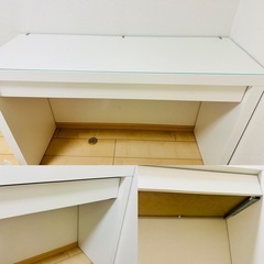 MALM マルム ドレッサー, ホワイト, 120x41 cm 椅子付きの画像