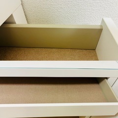 MALM マルム ドレッサー, ホワイト, 120x41 cm 椅子付きの画像