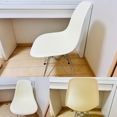 MALM マルム ドレッサー, ホワイト, 120x41 cm 椅子付きの画像