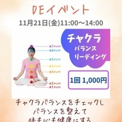 豆カフェ醍醐 DE 間借りイベント　「チャクラバランスリー…