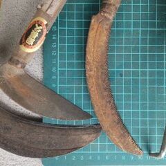 🍓 昔ながらの手道具8点セット／園芸・大工・家庭菜園に／味わいのある鉄製工具たち😊の画像