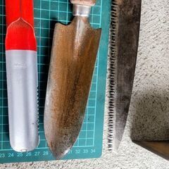 🍓 昔ながらの手道具8点セット／園芸・大工・家庭菜園に／味わいのある鉄製工具たち😊の画像
