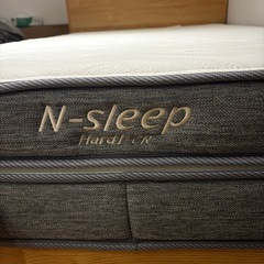 ニトリ　収納•コンセントつきベッドフレーム➕Nスリープマットレス　セミダブルの画像
