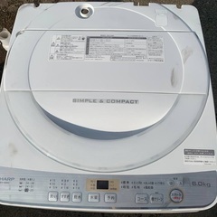 🌸SHARP 電気洗濯機  ES-GE6C-Wの画像