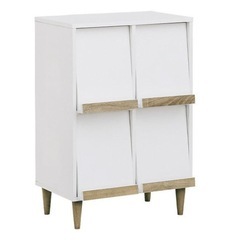 フラップ本棚　脚付き　大理石シート の画像