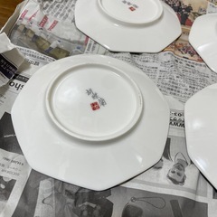 HOYA 保谷謹製 皿　胡蝶蘭 ４枚セット　の画像