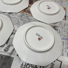 HOYA 保谷謹製 皿　胡蝶蘭 ４枚セット　の画像