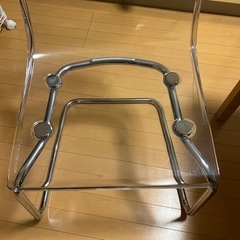IKEA トービアス チェア 透明 椅子 クロムメッキ
の画像