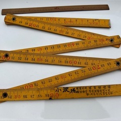 [レトロ］折りたたみ定規の画像