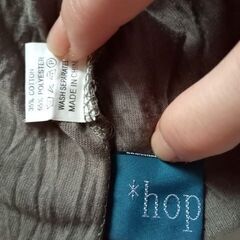 hophips 透け感あり シアーカーディガン オリーブグリーン レース メッシュ リボン 皴加工の画像