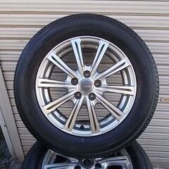 195/65R15 新車時外し夏タイヤ 中古アルミホイールセットの画像