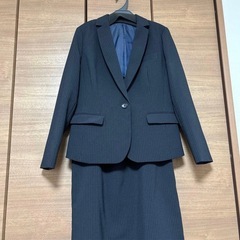 洗えるスカートスーツ ビジネス ネイビーST 9号の画像