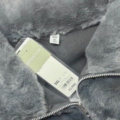 フラッフィーブルゾン(ダークグレー/XXL)の画像