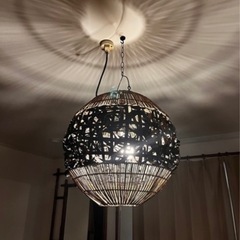 アジアン ランプ アジアン照明 和モダン ラタン ランプシェード 照明 照明器具 吊り下げ アンティーク 和室 間接照明 寝室 天井 玄関 天井照明 直付け レトロ 木製 おしゃれ ラタンボール インテリア バリの画像