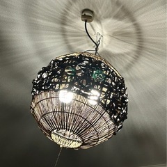 アジアン ランプ アジアン照明 和モダン ラタン ランプシェード 照明 照明器具 吊り下げ アンティーク 和室 間接照明 寝室 天井 玄関 天井照明 直付け レトロ 木製 おしゃれ ラタンボール インテリア バリの画像