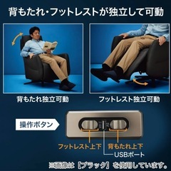 電動リクライニングパーソナルチェア(LE01-3 2モーター)【配送員設置商品】 ニトリ　2台の画像