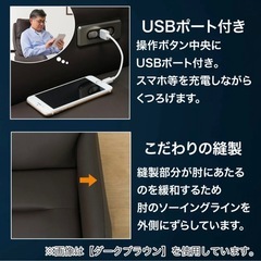 電動リクライニングパーソナルチェア(LE01-3 2モーター)【配送員設置商品】 ニトリ　2台の画像