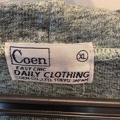 coen パーカー xl ジップアップパーカー　コーエン　の画像