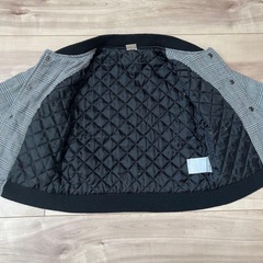 petit main チェック柄ジャケット110cmの画像