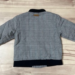 petit main チェック柄ジャケット110cmの画像