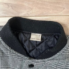 petit main チェック柄ジャケット110cmの画像