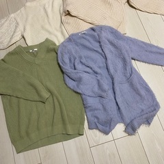 アウター2枚とニット5枚セットの画像