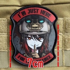 ☆新品☆ミリタリー 女性兵士 ベルクロ パッチの画像