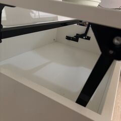 収納付きコーヒーテーブル（48×63×90cm）の画像