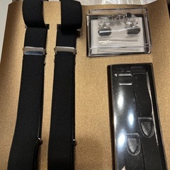 タキシード用ウィングカラーシャツ(白)とアクセサリーセットの画像