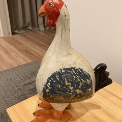 ニワトリの置物の画像