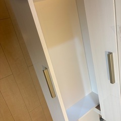 【11/27限定】ニトリ キッチンボード 食器棚 ホワイト 高さ190cm 柏市内お届け可の画像